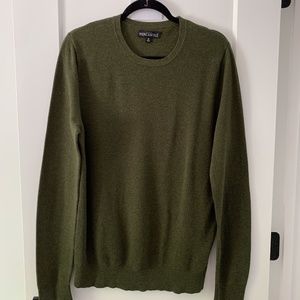 Mens J.Crew Birdseye Lightweight Crewneck Sweater